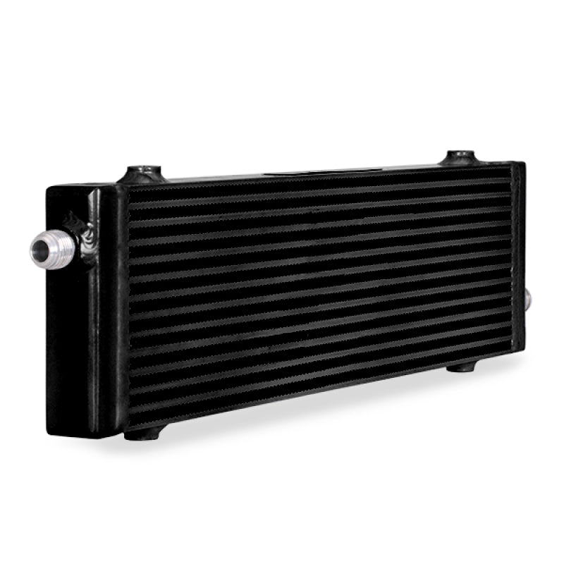 Mishimoto Universal Large Bar and Plate Cross Flow Black Oil Cooler - DTX Performance