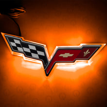 Load image into Gallery viewer, Oracle Chevrolet Corvette C6 Illuminated Emblem - Dual Intensity - Amber - DTX Performance