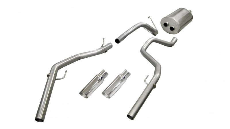 Corsa/dB 09-14 Dodge Ram Quad Cab/Short Bed 1500 4.7L V8 Polished Sport Cat-Back Exhaust - DTX Performance