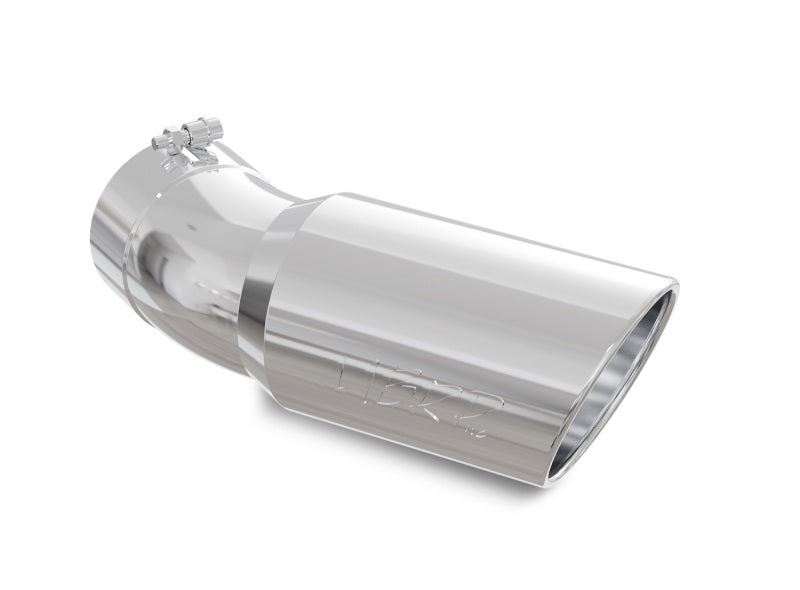 MBRP Universal Tip 6in OD 5in Inlet 15.5in Length 30 Deg Bend Angled Rolled End T304 - DTX Performance