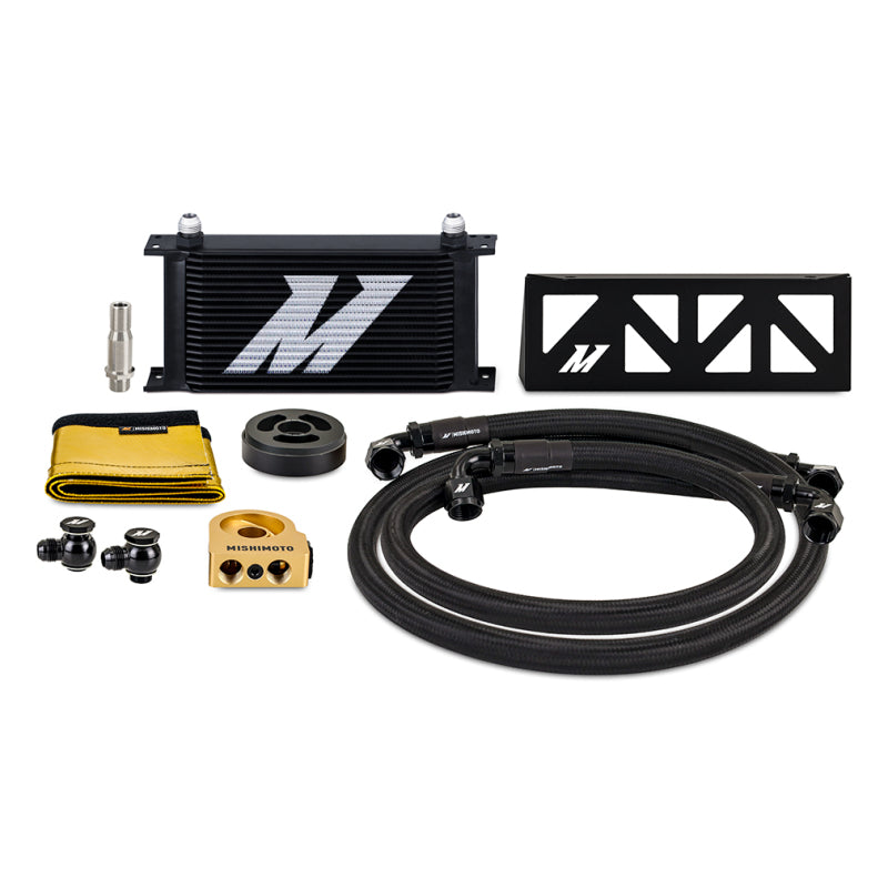 Mishimoto 22+ Subaru BRZ/Toyota GR86 Oil Cooler Kit Thermostatic - Black - DTX Performance