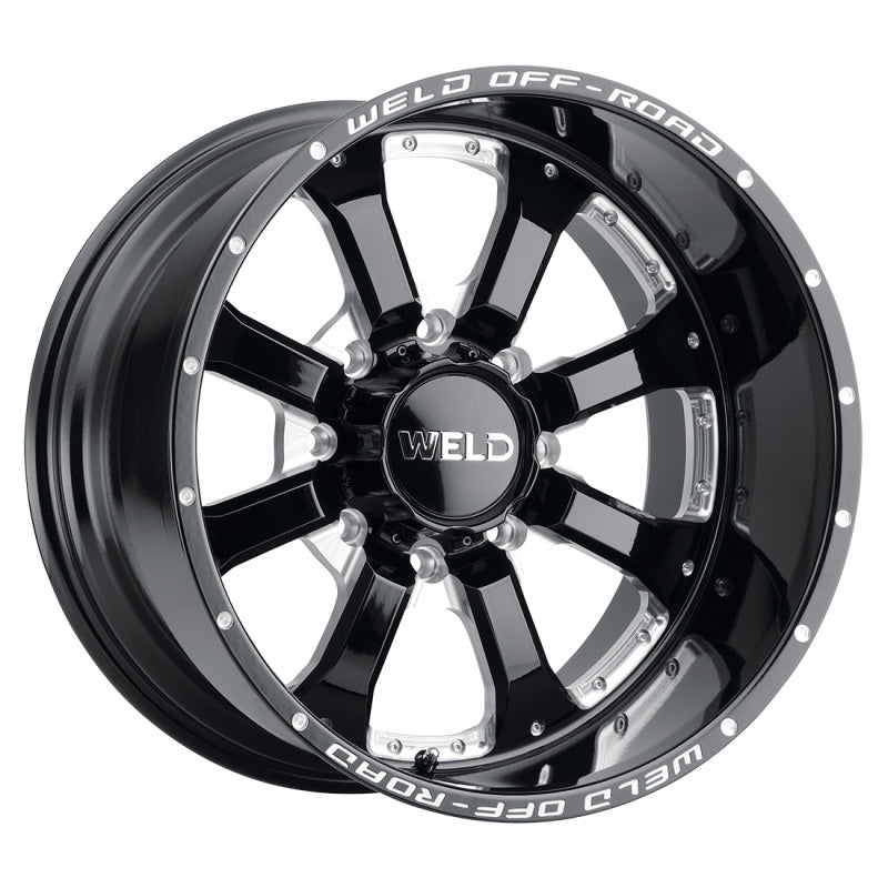 Weld Off-Road W125 20X10 Granada Eight 8X170 ET-18 BS4.75 Gloss Black MIL 125.1 - DTX Performance