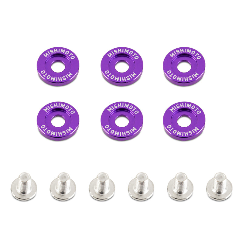 Mishimoto Small Fender Washer Kit (6pcs) - Purple - DTX Performance