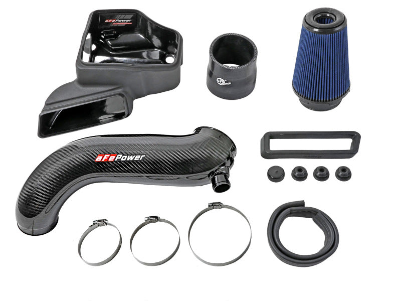 aFe 15-19 VW Golf R (MKVII) L4-2.0L (t) Track Series Carbon Fiber Intake System w/ Pro 5R Filter - DTX Performance