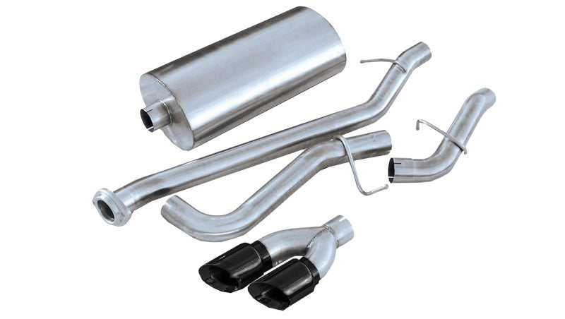 Corsa 02-07 GMC Sierra Reg. Cab/Short Bed 1500 4.8L V8 Black Sport Cat-Back Exhaust - DTX Performance