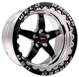 Weld S71 17x12 / 5x4.5 BP / 7.4in. BS Black Wheel (Low Pad) - Black Single Beadlock MT