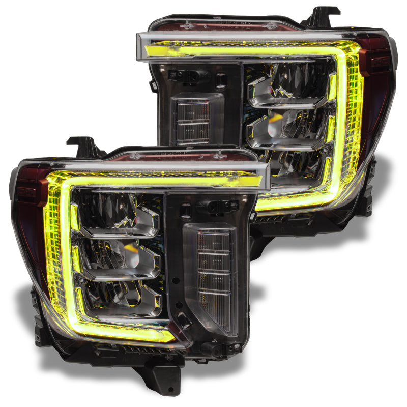 Oracle 20-21 GMC Sierra 2500/3500 HD RGB+W Headlight DRL Upgrade Kit - ColorSHIFT w/o Controller - DTX Performance