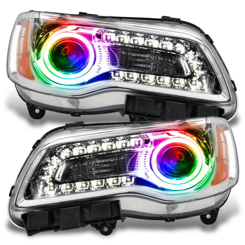 Oracle 11-14 Chrysler 300C SMD HL - Chrome - NON HID - ColorSHIFT - DTX Performance