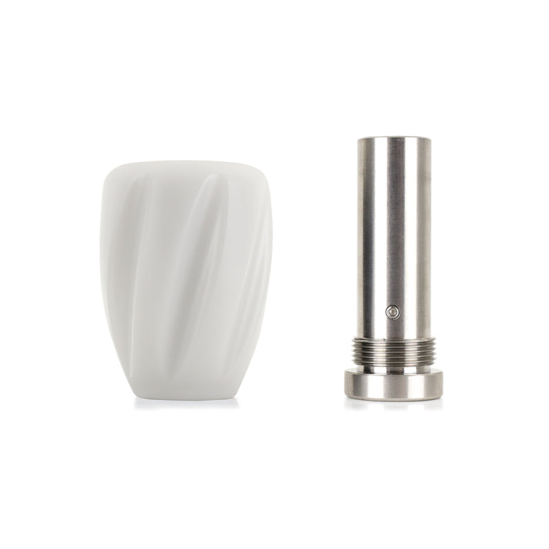 Mishimoto Steel Core Twist Shift Knob White Delrin - DTX Performance