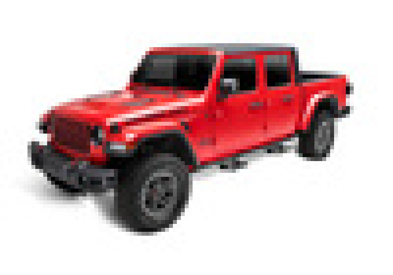 N-Fab RKR Step System 2019 Jeep Wrangler JT 4 Door Truck Full Length - Tex. Black - 1.75in - DTX Performance