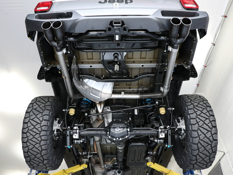 aFe Vulcan Series 3in-2-1/2in 304 SS Cat-Back 2020 Jeep Gladiator (JT) V6-3.6L w/ Black Tips - DTX Performance