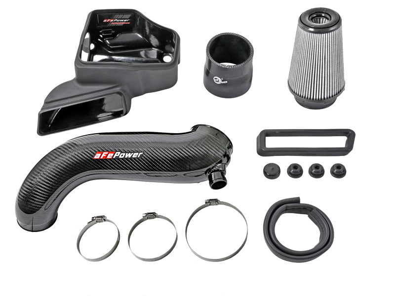 aFe 15-19 VW Golf R (MKVII) L4-2.0L (t) Track Series Carbon Fiber Intake System w/ Pro DRY S Filter - DTX Performance