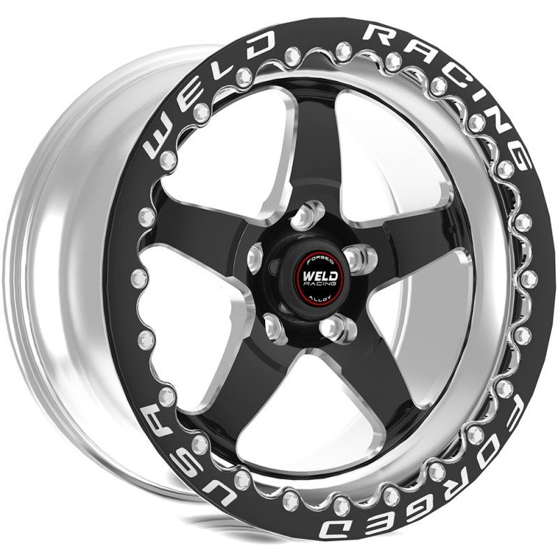 Weld S71 17x10 / 5x5 BP / 7.2in. BS 43mm O/S Black Wheel (HighPad) - Single Beadlock - DTX Performance