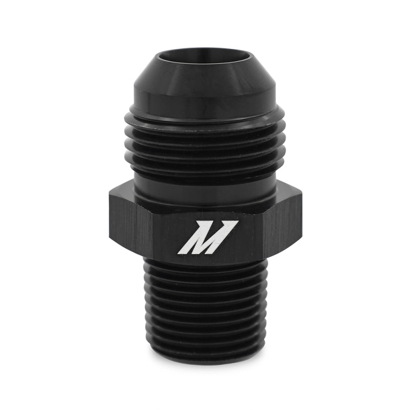 Mishimoto Aluminum -12AN to 3/4 NPT Fitting - Black - DTX Performance