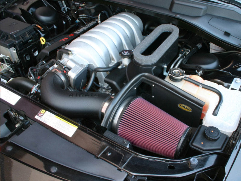 Airaid 06-10 Dodge Charger / 08 Magnum SRT8 6.1L Hemi CAD Intake System w/ Tube (Oiled / Red Media) - DTX Performance