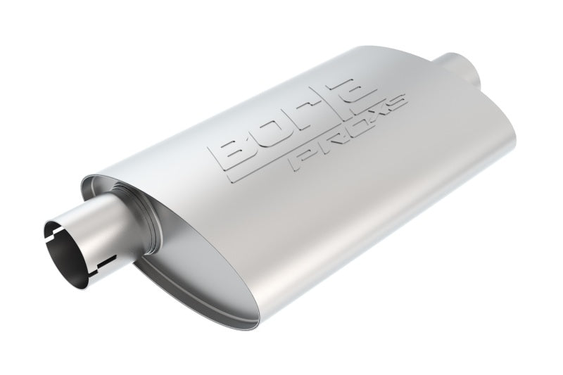 Borla Universal Center/Offset Oval 2.5in In/Out 14in x  4.25in x 1.88in PRO-XS Muffler - DTX Performance