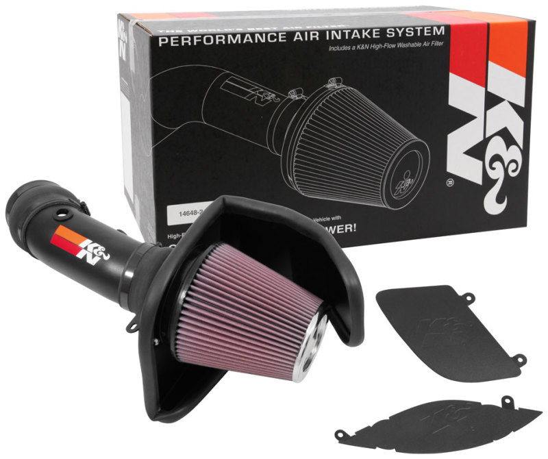 K&N 2017 Dodge Challenger Hellcat SC V8-6.2L F/l Typhoon Air Intake - DTX Performance