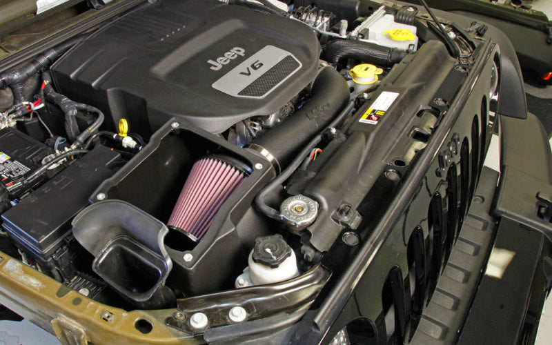 K&N 2012-2016 Jeep Wrangler V6 3.6L Aircharger Performance Intake - DTX Performance