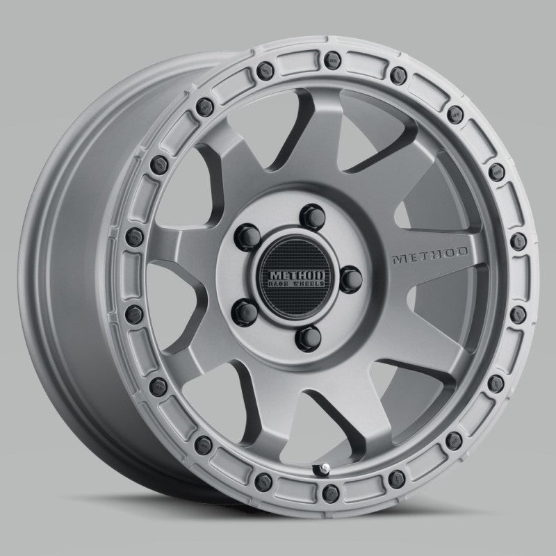 Method MR317 17x8.5 0mm Offset 5x5 71.5mm CB Matte Titanium Wheel - DTX Performance