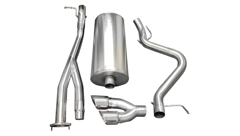 Corsa 03-06 Chevrolet Silverado Short Bed SS 6.0L V8 Polished Sport Cat-Back Exhaust - DTX Performance