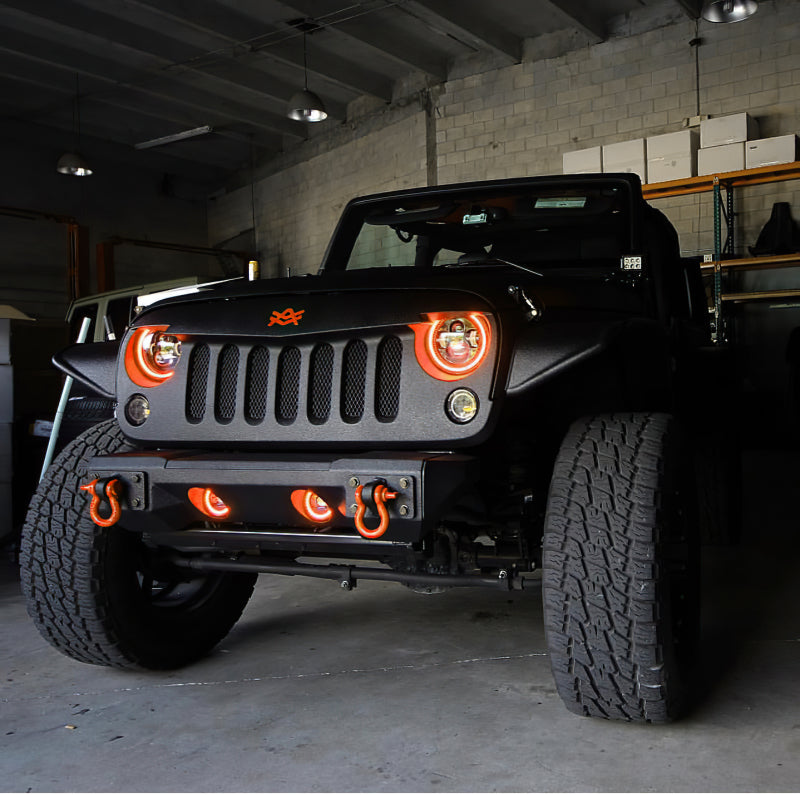 Oracle 7in High Powered LED Headlights - Black Bezel - ColorSHIFT No Controller - DTX Performance