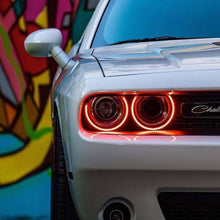 Load image into Gallery viewer, Oracle 15-21 Dodge Challenger Dynamic Surface Mount Headlight Halo Kit - ColorSHIFT - Dynamic - DTX Performance