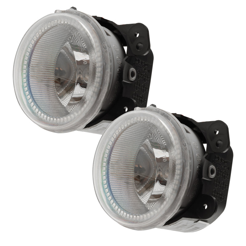 Oracle Lighting 10-15 Jeep Wrangler JK Pre-Assembled LED Halo Fog Lights -Red - DTX Performance