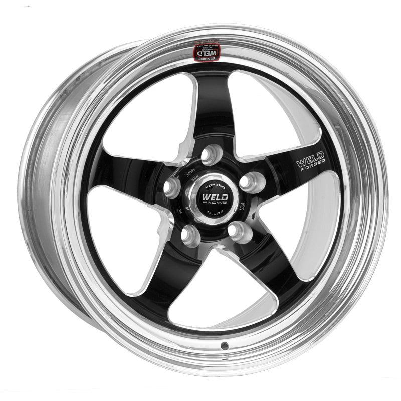 Weld S71 17x9.5 / 5x4.75 BP / 4.2in. BS Black Wheel (High Pad) - Non-Beadlock - DTX Performance