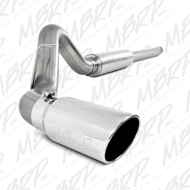 MBRP 11-13 Ford F-250/350/450 6.2L V8 Gas 4in Cat Back Single Side T409 Exhaust System - DTX Performance