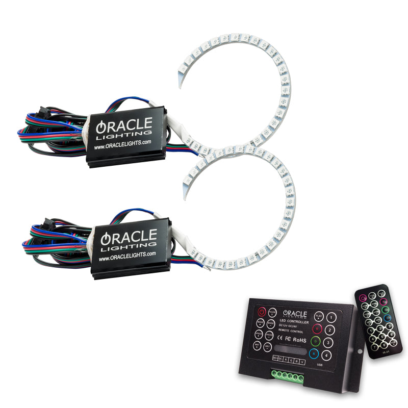 Oracle Chrysler 0 15-17 Halo Kit - ColorSHIFT w/ 2.0 Controller - DTX Performance