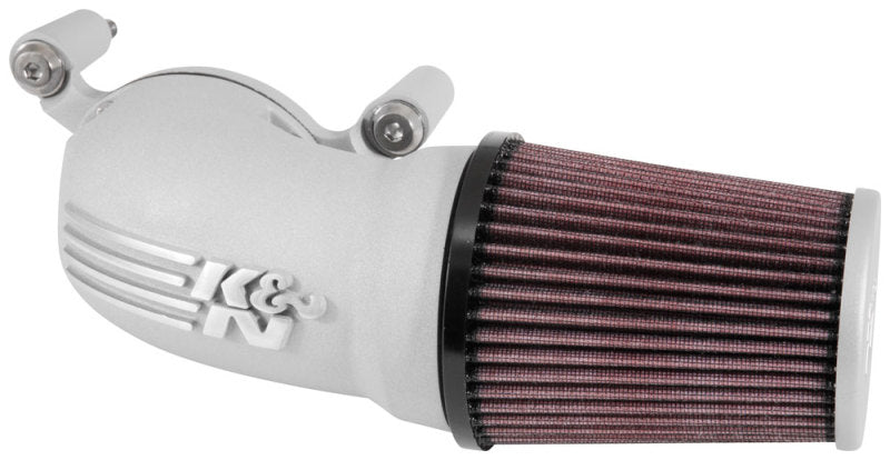 K&N 08-17 Harley-Davidson Touring Models Performance Air Intake System - Silver - DTX Performance