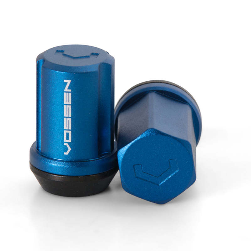 Vossen 35mm Lug Nut - 12x1.25 - 19mm Hex - Cone Seat - Blue (Set of 20) - DTX Performance