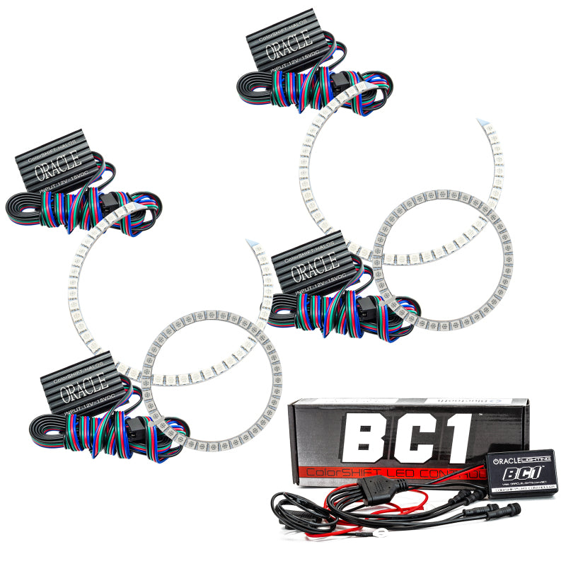 Oracle BMW 5 Series 03-10 Halo Kit - ColorSHIFT w/ BC1 Controller - DTX Performance