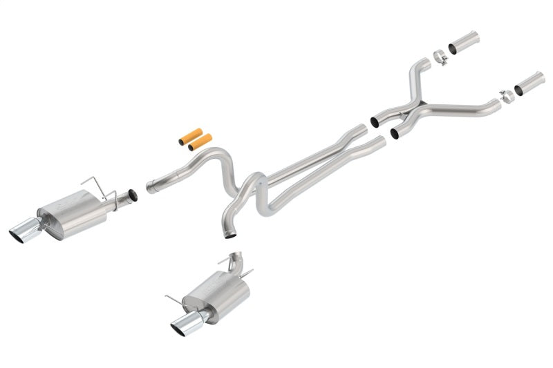 Borla 13-14 Mustang GT/Boss 302 5.0L V8 RWD Single Split Rear Exit ATAK Catback Exhaust - DTX Performance