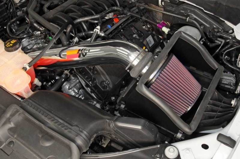 K&N 15 Ford F150 5.0L V8 F/I High Flow Performance Intake Kit - DTX Performance