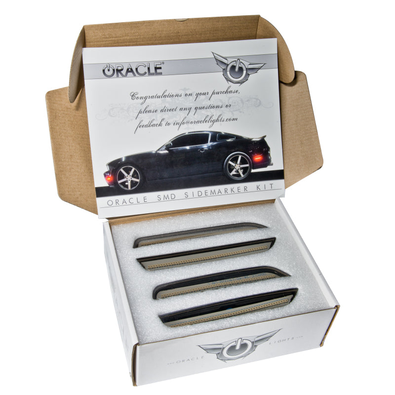 Oracle 10-14 Ford Mustang Concept Sidemarker Set - Tinted - Ruby Red Metallic (RR) - DTX Performance