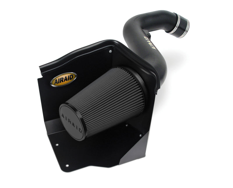 Airaid 2004 Chevy Duramax/04-05 GMC Duramax 6.6L LLY CAD Intake System w/ Tube (Dry / Black Media) - DTX Performance