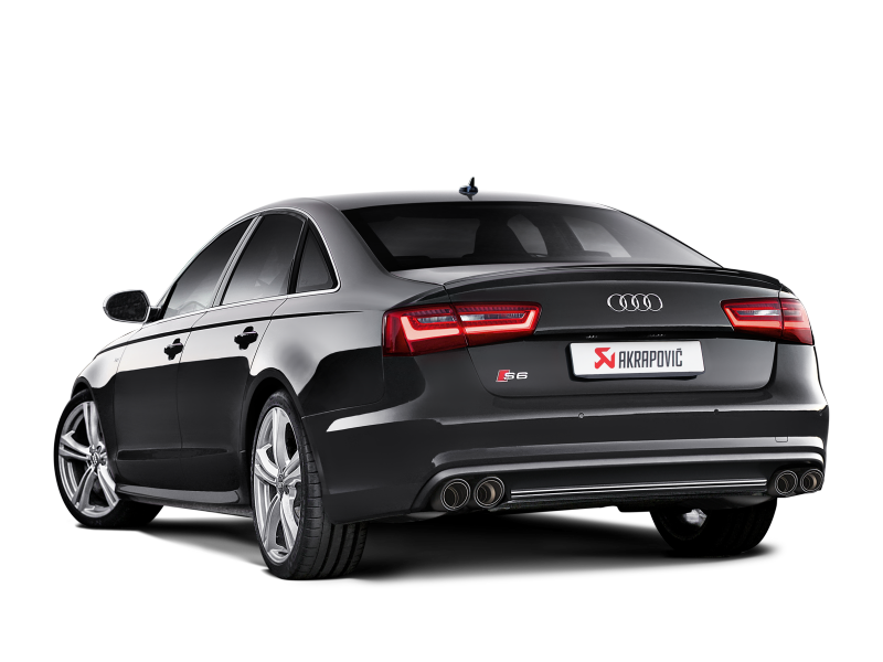 Akrapovic 13-17 Audi S6 Avant/Limousine (C7) Evolution Line Cat Back (Titanium) w/ Carbon Tips - DTX Performance