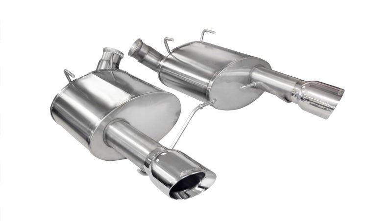 Corsa 11-14 Ford Mustang GT/Boss 302 5.0L V8 Polished Xtreme Axle-Back Exhaust - DTX Performance