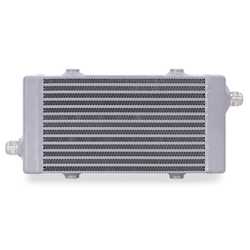 Mishimoto Universal Small Bar and Plate Cross Flow Silver Oil Cooler - DTX Performance