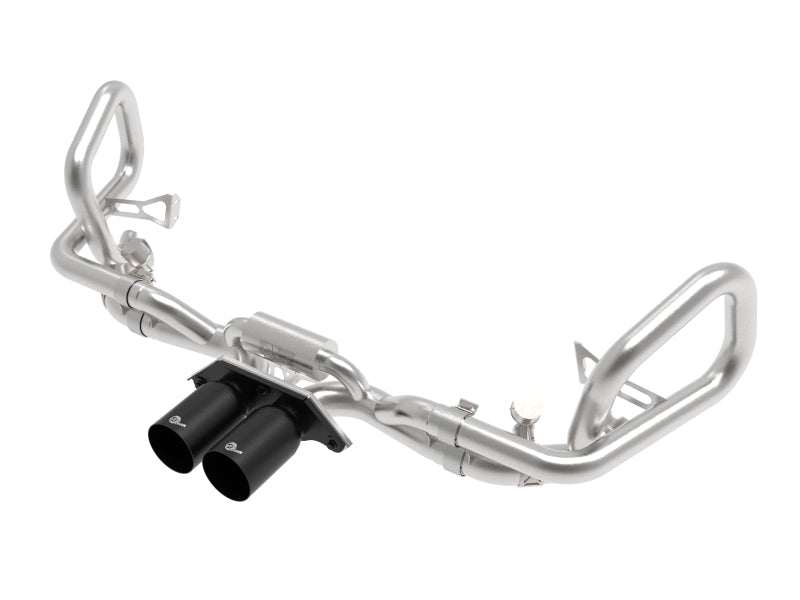 afe 14-16 Porsche 911 GT3 991.1 H6 3.8L MACH Force-Xp 304 SS Cat-Back Exhaust System w/ Black Tips - DTX Performance