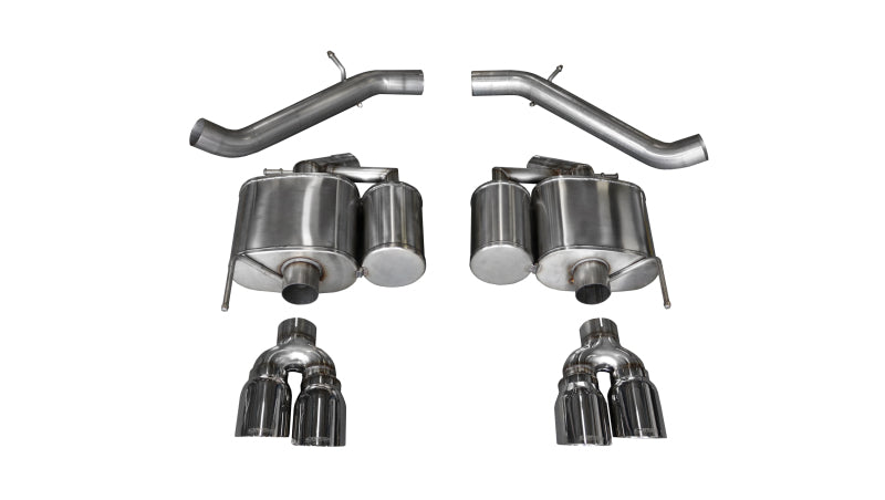 Corsa 16-18 Cadillac ATS-V 3.6T 4in Polished Sport Axle-Back Exhaust - DTX Performance