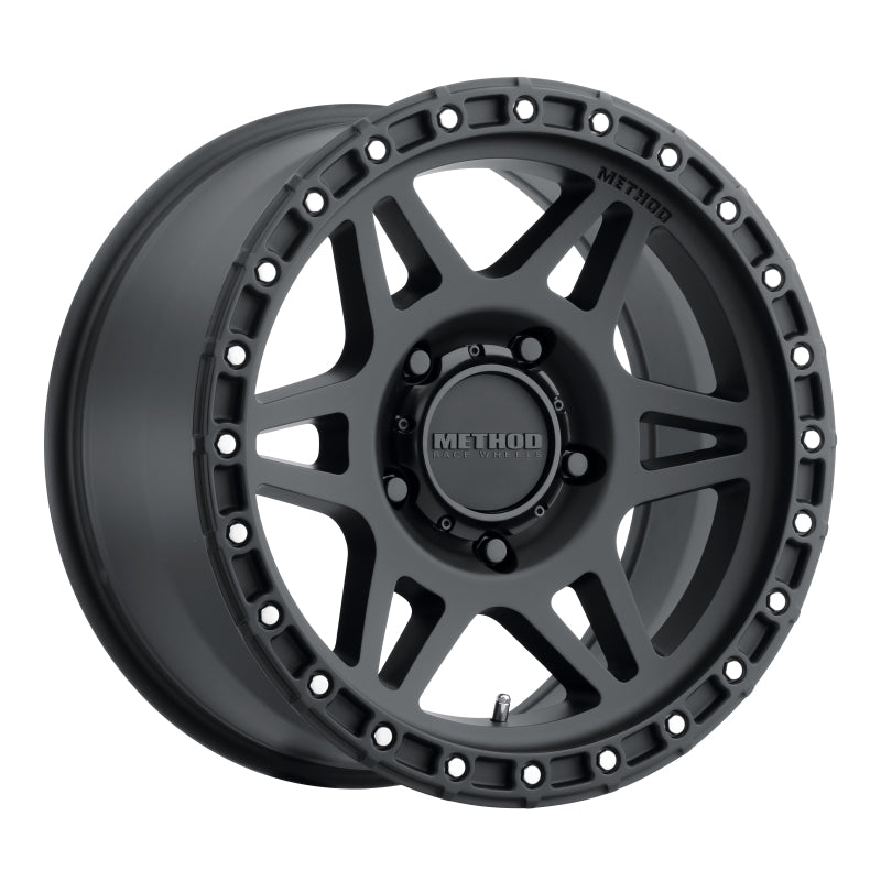 Method MR312 17x8.5 0mm Offset 5x5 71.5mm CB Matte Black Wheel - DTX Performance