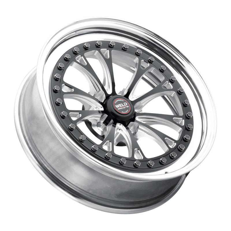 Weld Vitesse 17x10 / 5x4.5mm BP / 8in. BS Low Pad Black Wheel - Polished Non-Beadlock - DTX Performance