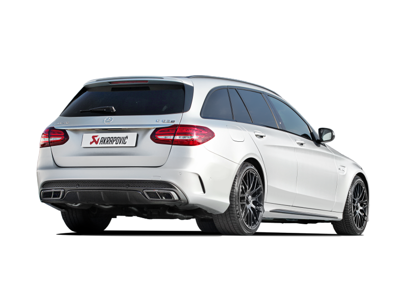 Akrapovic 15-17 AMG C63 Estate Evolution Line Cat Back (Titanium) w/ Carbon Tips (Req. Link Pipe) - DTX Performance