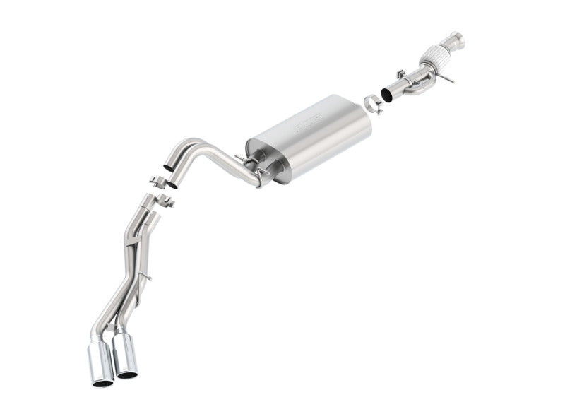 Borla Touring Cat Back 15-16 GMC Denali 6.2L V8 2.75in, 2.25in Dual Same Side Exit 4in Tips Exhaust - DTX Performance