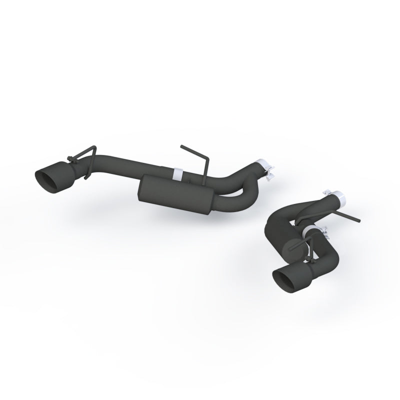 MBRP 16-19 Chevrolet Camaro 2.5in Black Coated Non NPP Axle Back Exhaust System - 4in Dual Wall Tips - DTX Performance