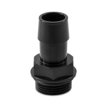 Load image into Gallery viewer, Mishimoto M27 x 2.0 to 3/4in Hose Barb Aluminum Fitting - Black - DTX Performance