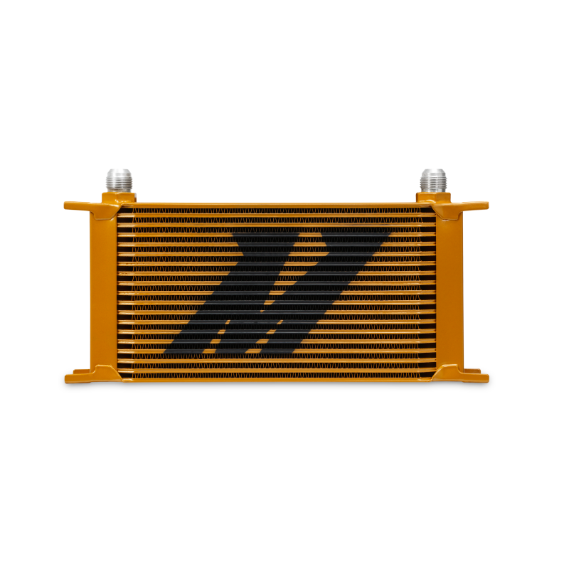 Mishimoto Universal 19 Row Oil Cooler - Gold - DTX Performance