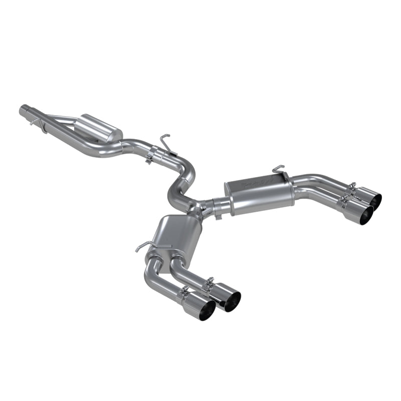 MBRP 15-18 Audi S3 304SS 3in Quad Split Rear Exit C/B System - DTX Performance